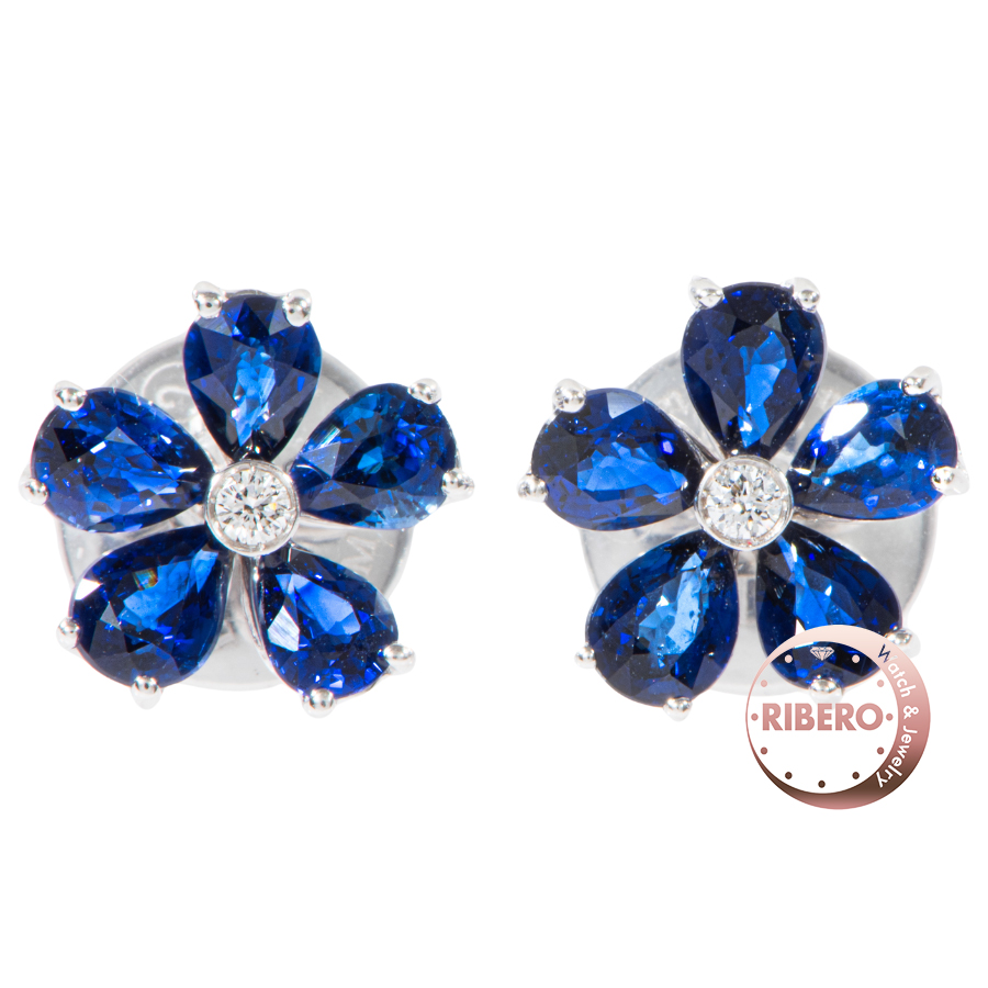 ダミアーニ フィオレリーノ サファイア ピアス