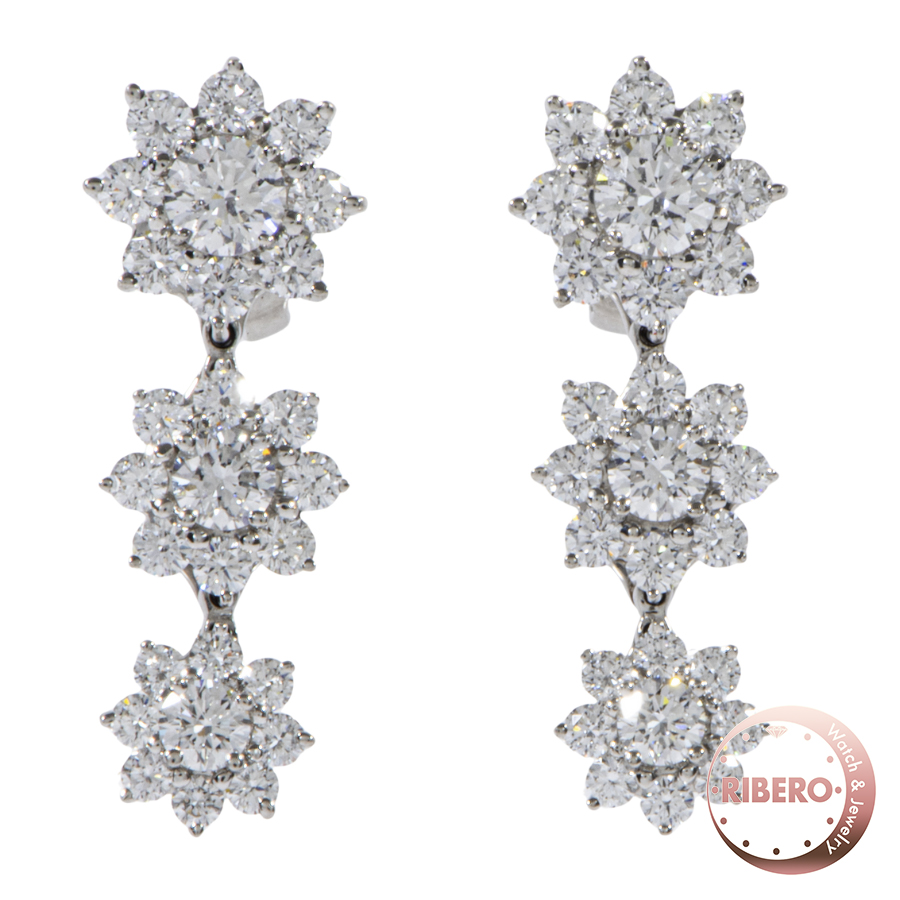 ハリーウィンストン サンフラワー トリプル ドロップ  イヤリング EADPNA3DSF ピアス