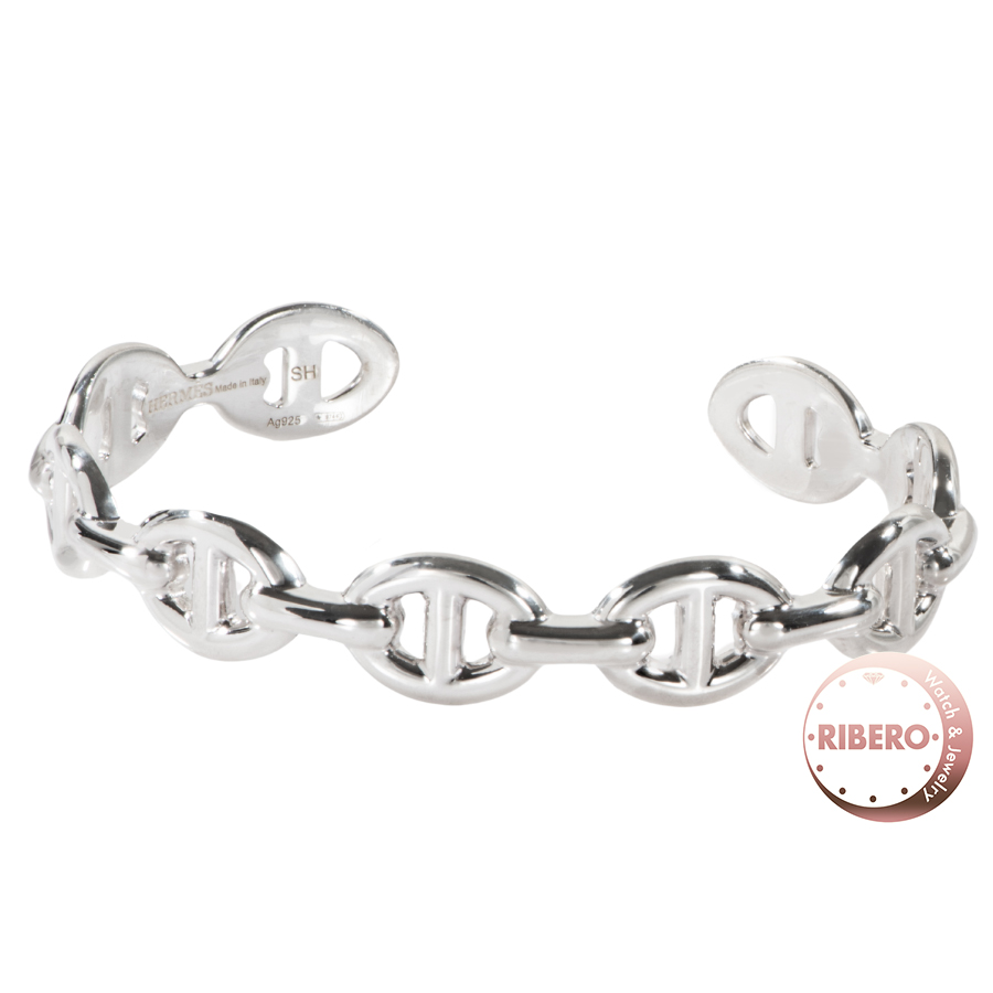 エルメス Chaine d'Ancre Enchainee シェーヌダンクル アンシェネMM バングル ブレスレット