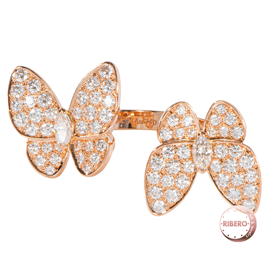 ヴァンクリーフ＆アーペル ドゥ パピヨン アントレ レ ドア リング・指輪