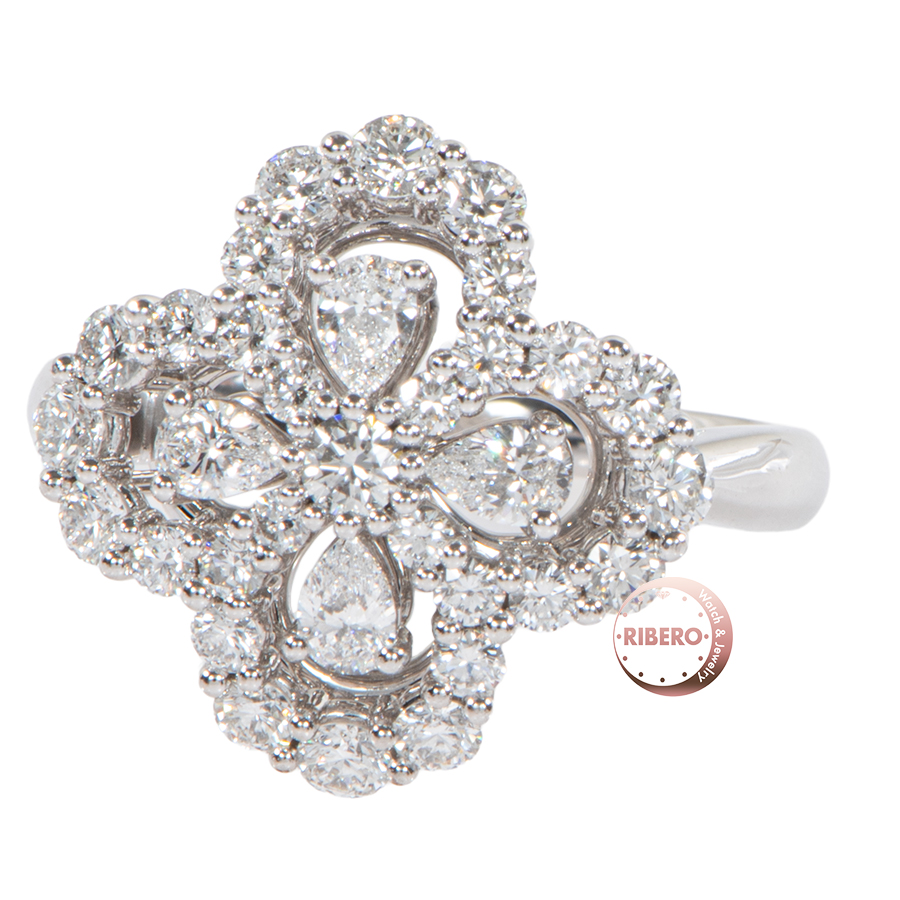 ハリーウィンストン ミニループ フルモチーフ FRDPRP1ML4C050 リング・指輪 ダイヤ