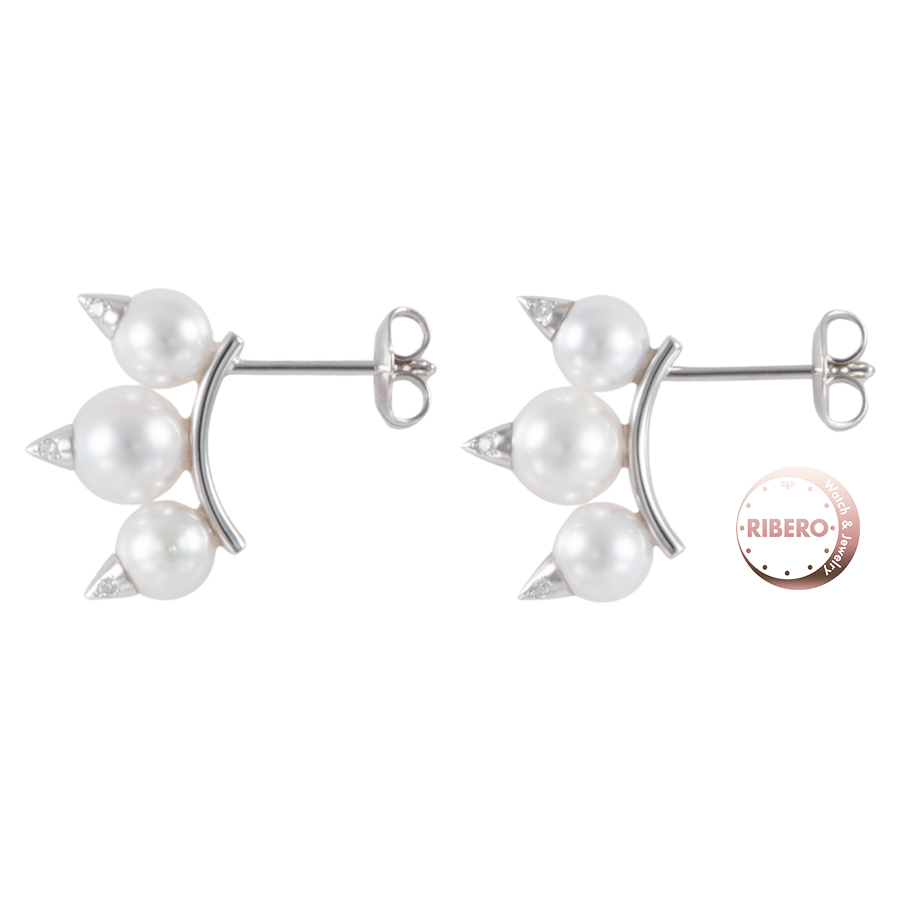 タサキ デインジャー ネオ ダイヤモンド パヴェ E-4388-18KWG ピアス