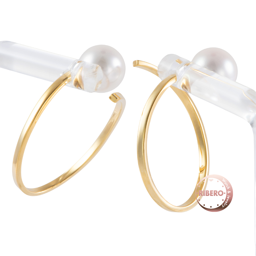 タサキ ア ファイン バランス フープ イヤリング E-3761-18KYG ピアス