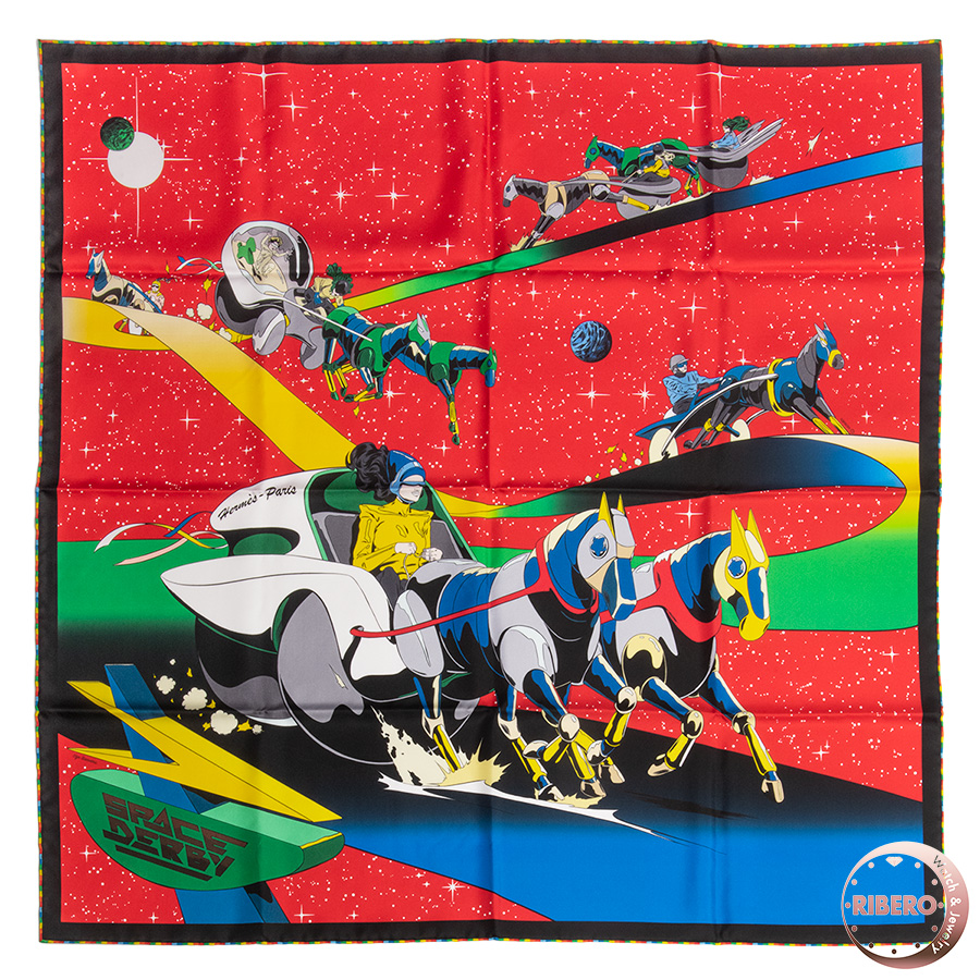 エルメス カレ90 Space Derby スペースダービー 003573S 06 スカーフ 2021SS