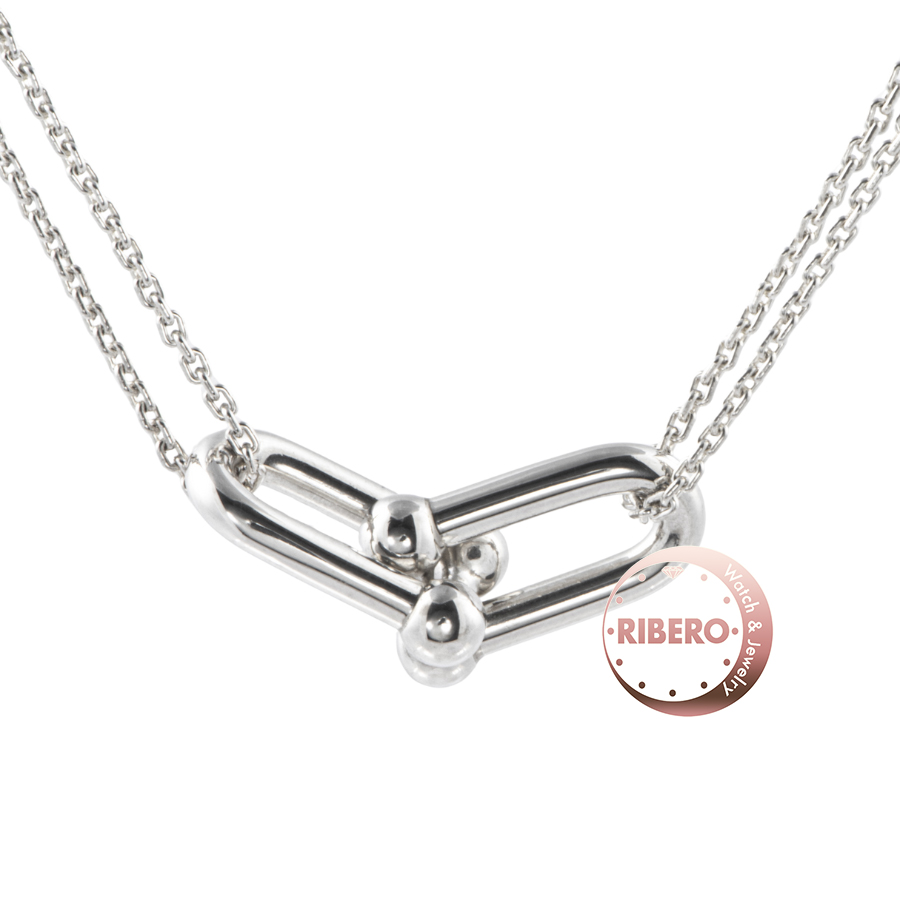 ティファニー ハードウェア ラージ ダブル リンク ペンダント ネックレス