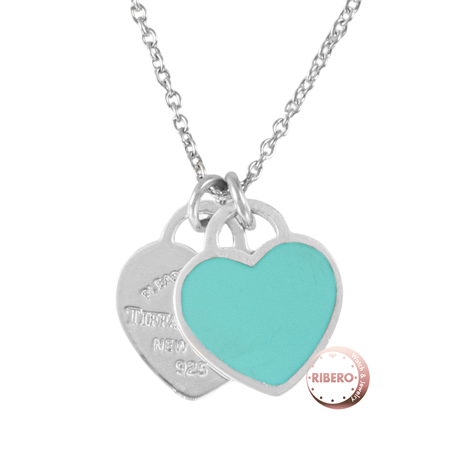 ティファニー リターン トゥ ティファニー ブルー ダブル ハートタグ ペンダント ミニ ネックレス
