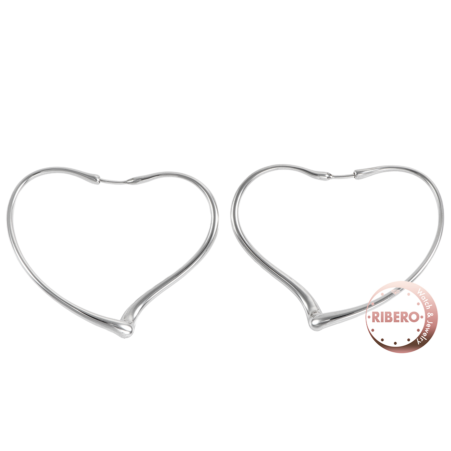 ティファニー エルサペレッティ オープン ハート フープ  ピアス イヤリング ミディアム