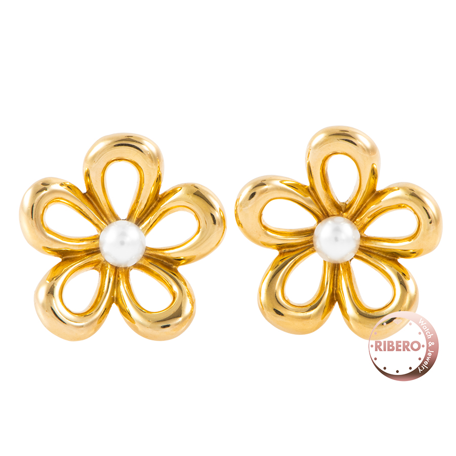 ミキモト フラワー ピアス パール