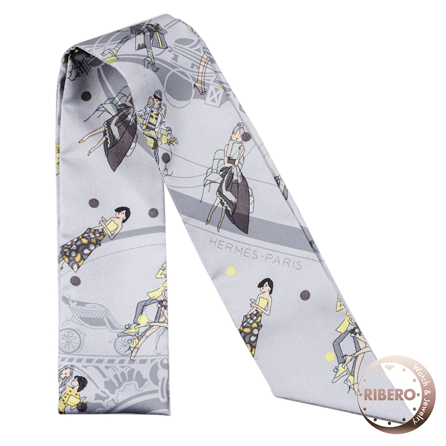 エルメス Ex-Libris Les Parisiennes エクスリブリス・パリジェンヌ 063416S 10 ツイリー スカーフ