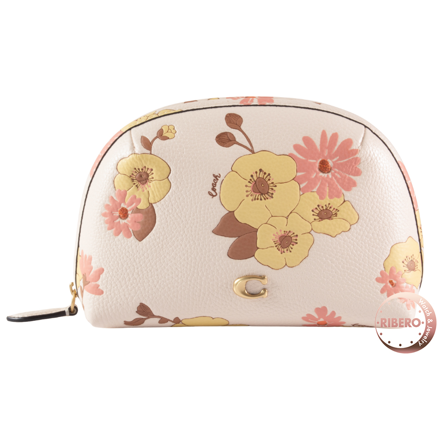 コーチ フローラポーチ 化粧ポーチ