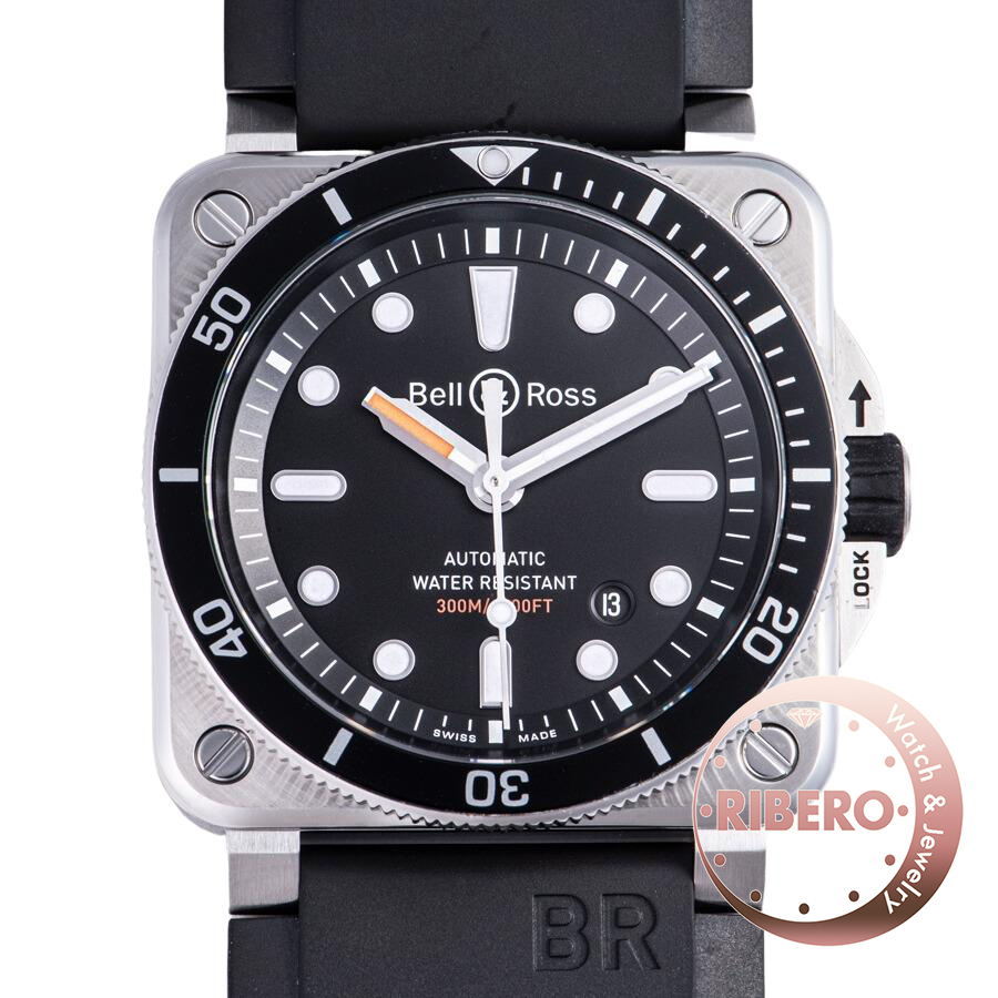 ベル＆ロス アヴィエーション ダイバー BR03-92 DIVER (BR03-92-D-BL-ST/SRB)