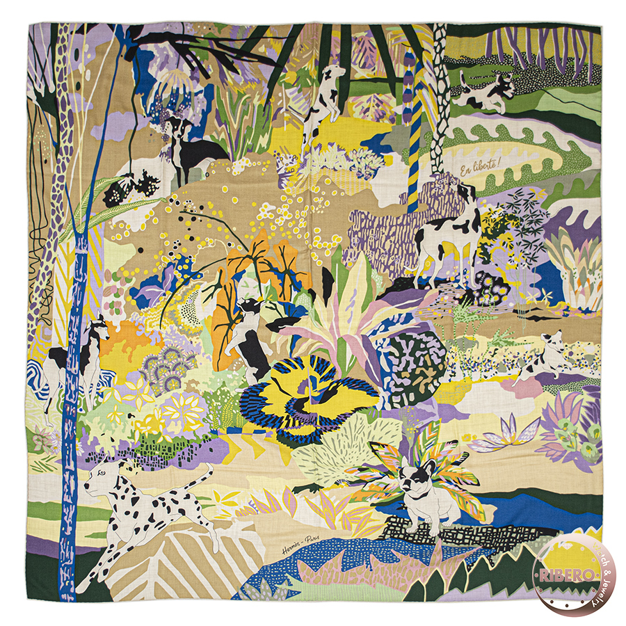 エルメス カレジェアン En Liberte アン リベルテ! 自由に! スカーフ