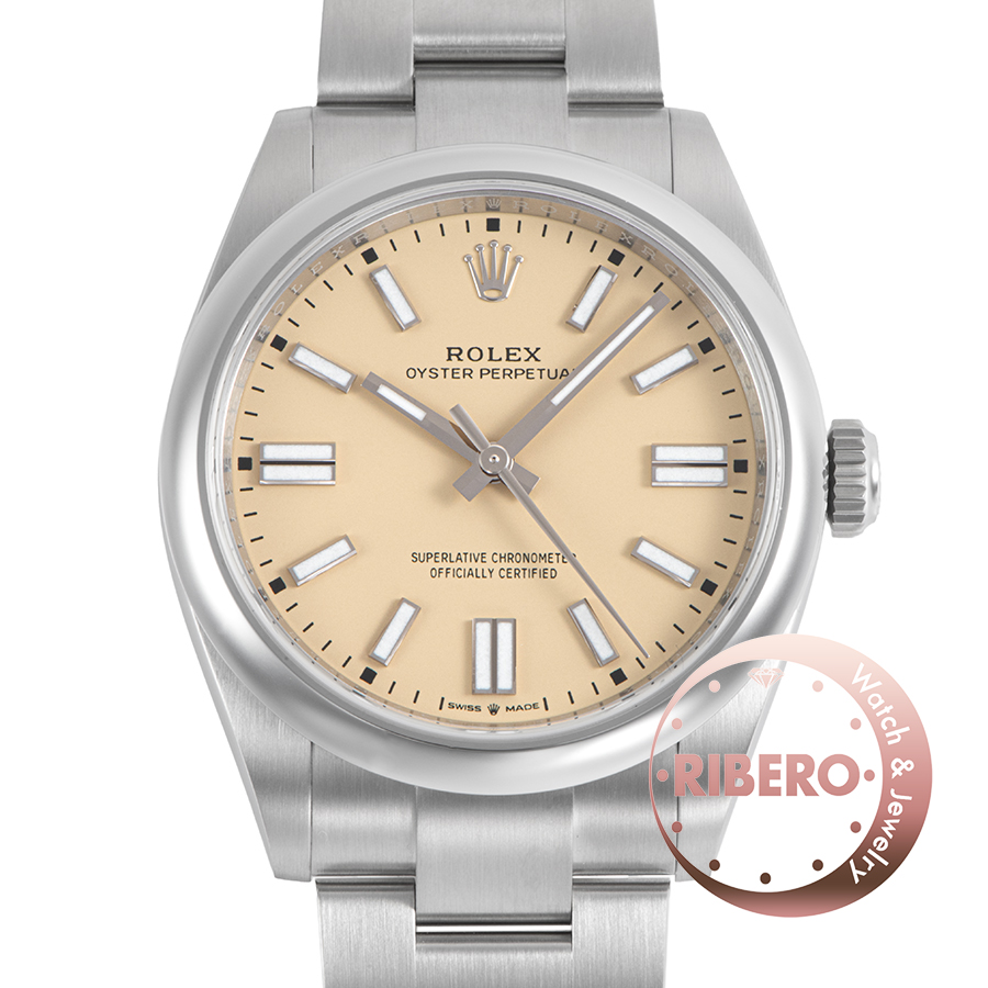 ロレックス オイスターパーペチュアル41 134300 2025年新作 ベージュダイヤル