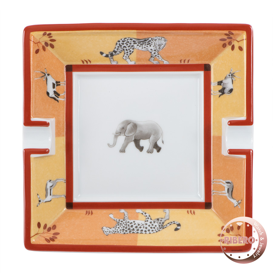 エルメス アフリカ ブラウン 灰皿 アッシュトレイ