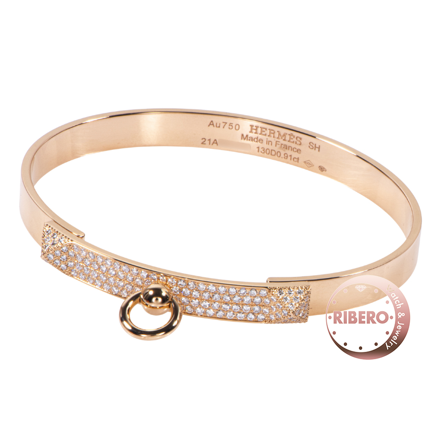 エルメス Collier de Chien コリエドシアン PM H110017B 00SH バングル ブレスレット