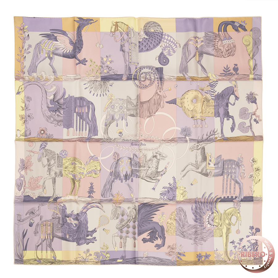 エルメス カレ90 Della Cavalleria Favolosa デッラ・カヴァッレリア・ファヴォローサ 003162S 13 スカーフ