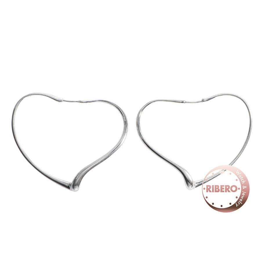 ティファニー エルサペレッティ オープン ハート フープ  ピアス イヤリング ミディアム