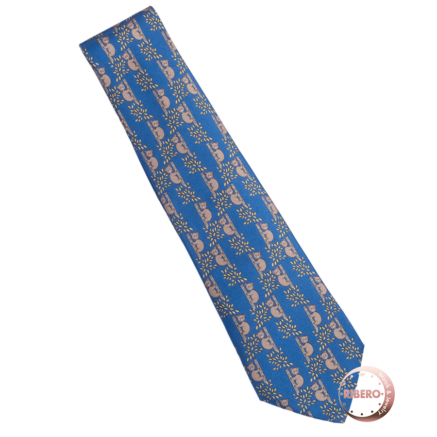 エルメス クマ柄 ネクタイ