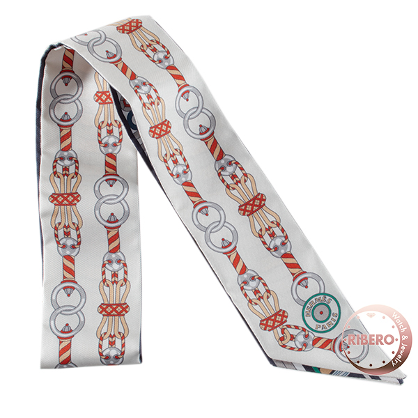 エルメス Harnais en Rosace ハーネスの薔薇窓 063853S 10 ツイリー 2022AW スカーフ