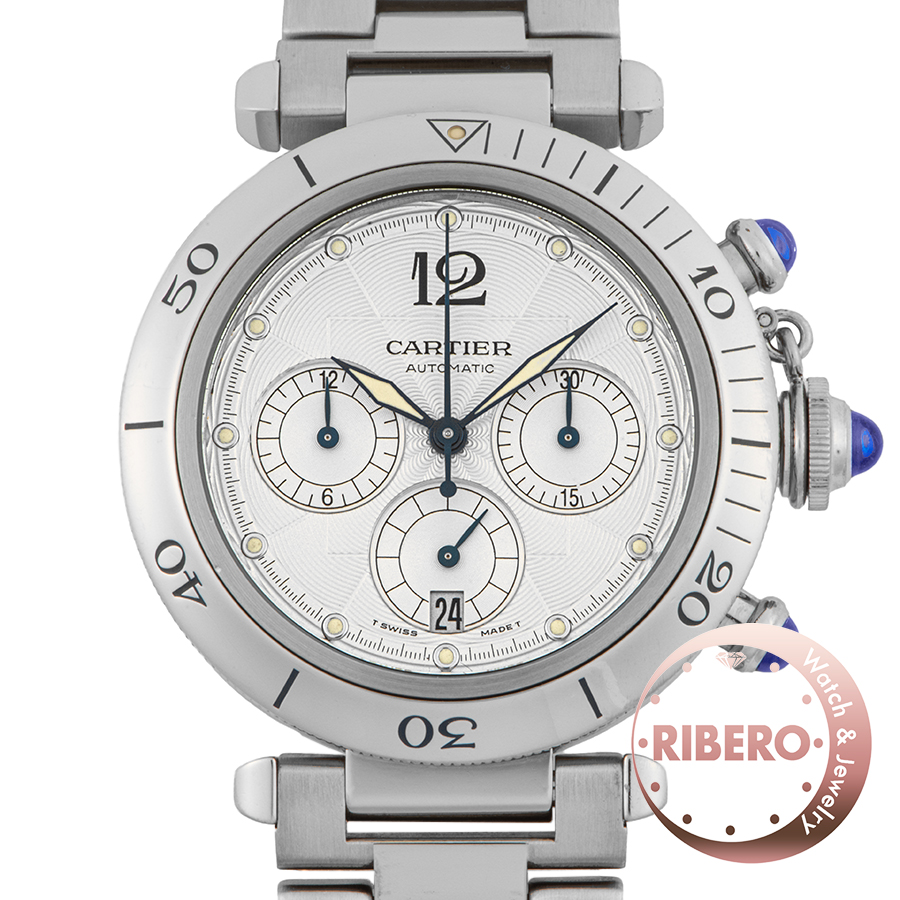 カルティエ パシャ38 クロノグラフ W31030H3