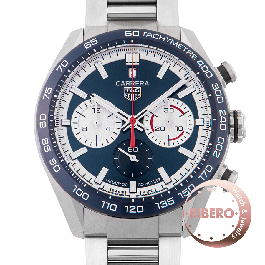 タグホイヤー カレラ 160周年シルバーダイヤル リミテッドエディション クロノグラフ CBN2A1E.BA0643