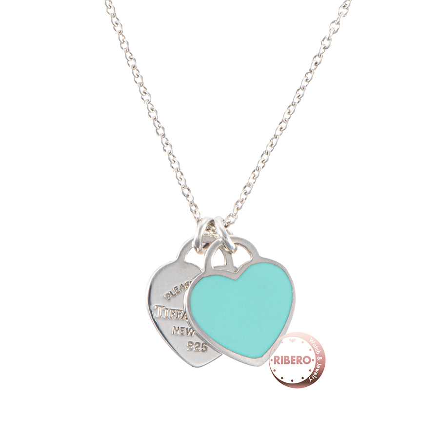 ティファニー リターン トゥ ティファニー ブルー ダブル ハートタグ ペンダント ミニ ネックレス