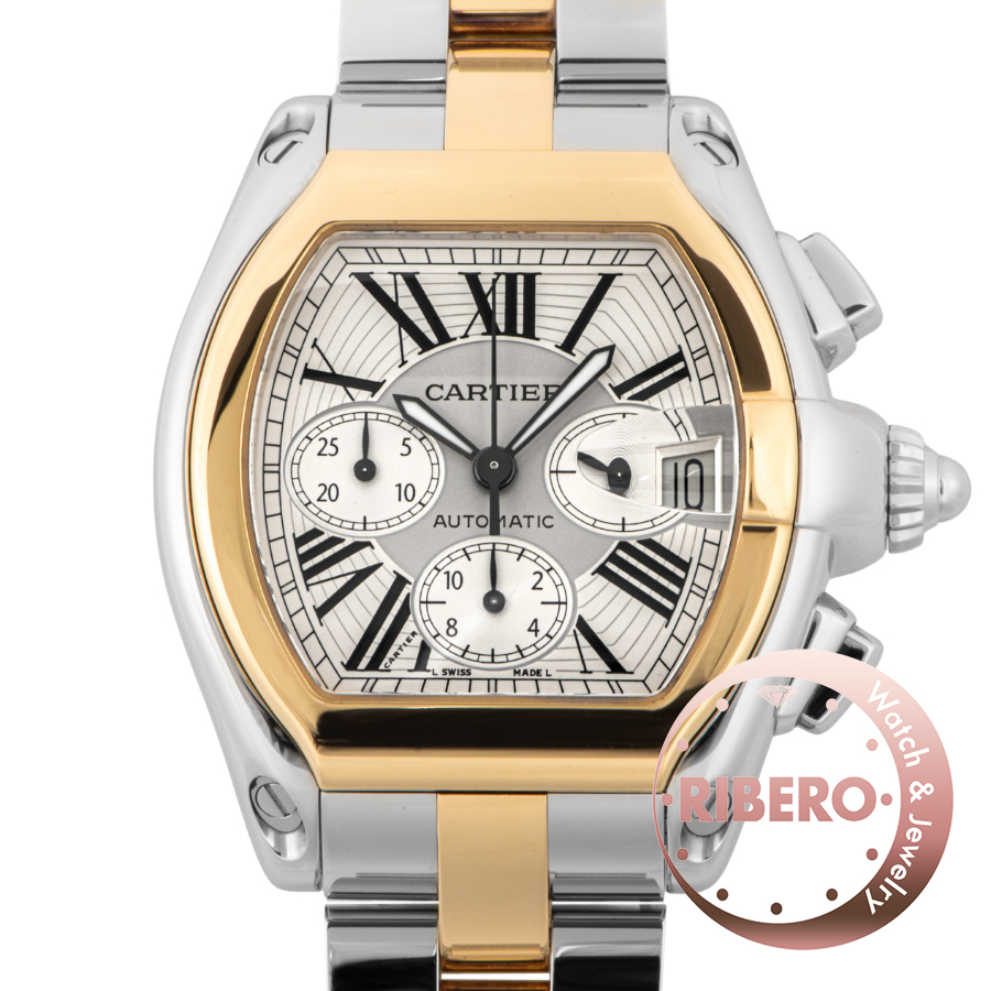 カルティエ ロードスター クロノグラフ W62027Z1