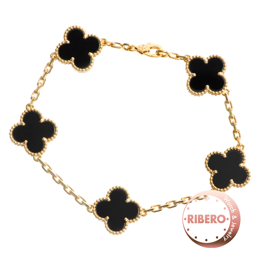 ヴァンクリーフ＆アーペル ヴィンテージ アルハンブラ ブレスレット 5モチーフ VCARA41300 ブレスレット