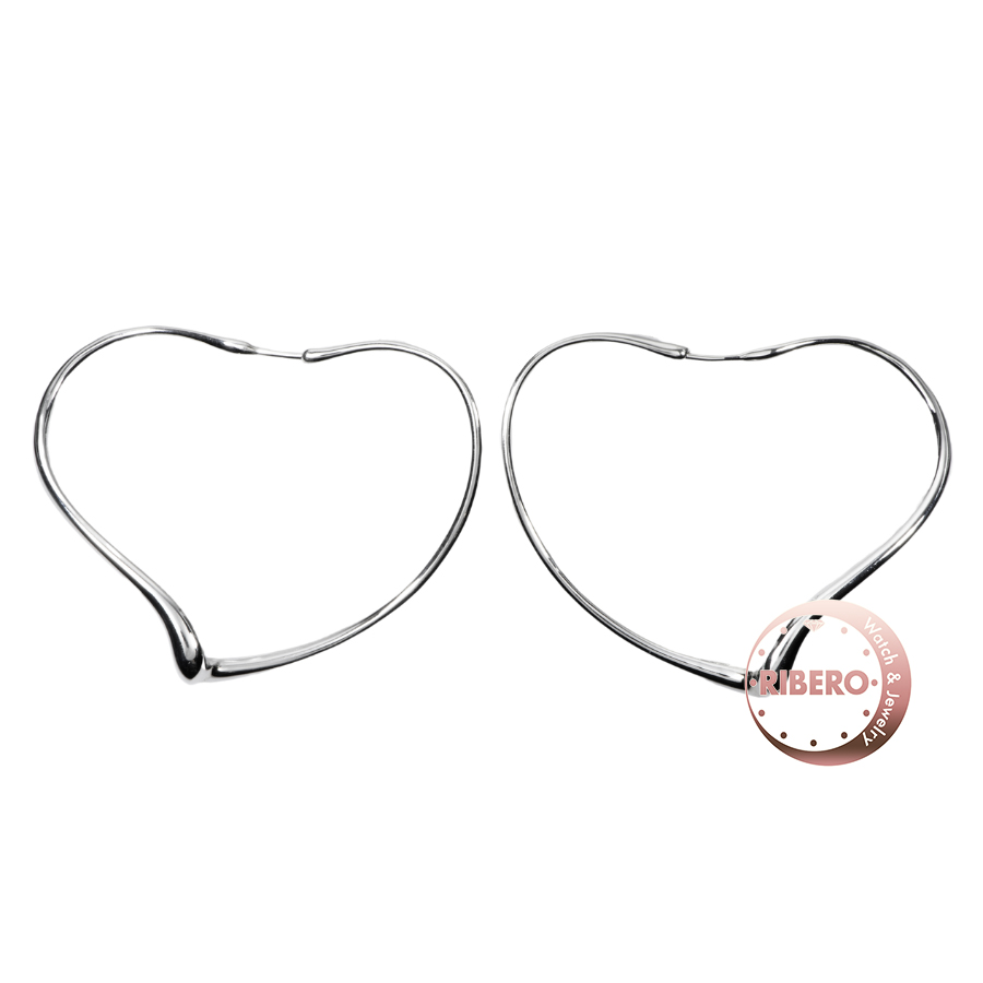 ティファニー エルサペレッティ オープン ハート フープ  ピアス イヤリング ミディアム