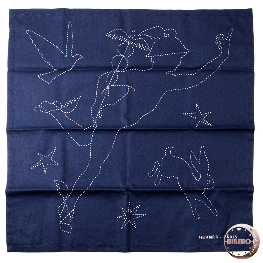 エルメス ハンカチーフ スー ル シャルム ドゥ オルフェ H231003G MB ハンカチ