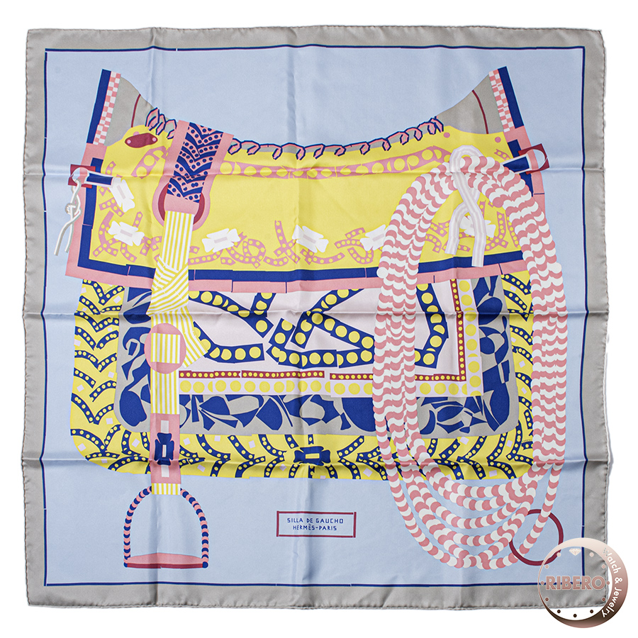 エルメス カレ90　Silla de Gaucho ガウチョの鞍 004089S 05 スカーフ 2024SS