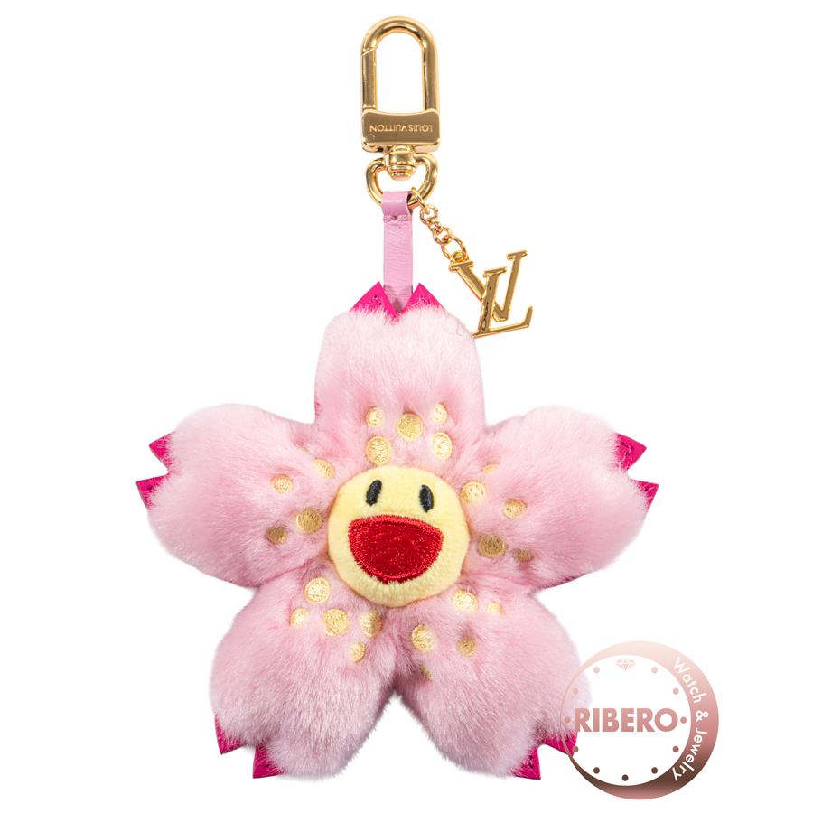 ルイ・ヴィトン LV×TM キーホルダー チェリーブロッサム M02485 キーリング  バッグチャーム　村上隆