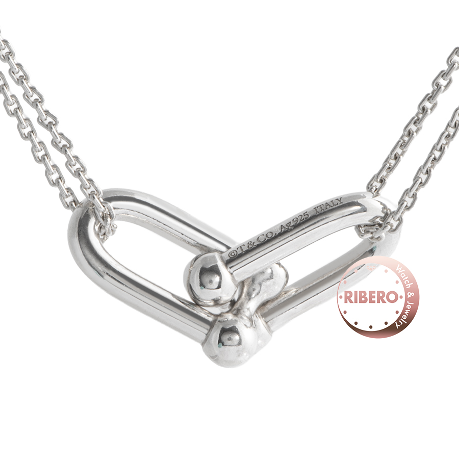 ティファニー ハードウェア ダブル リンク ペンダント ネックレス