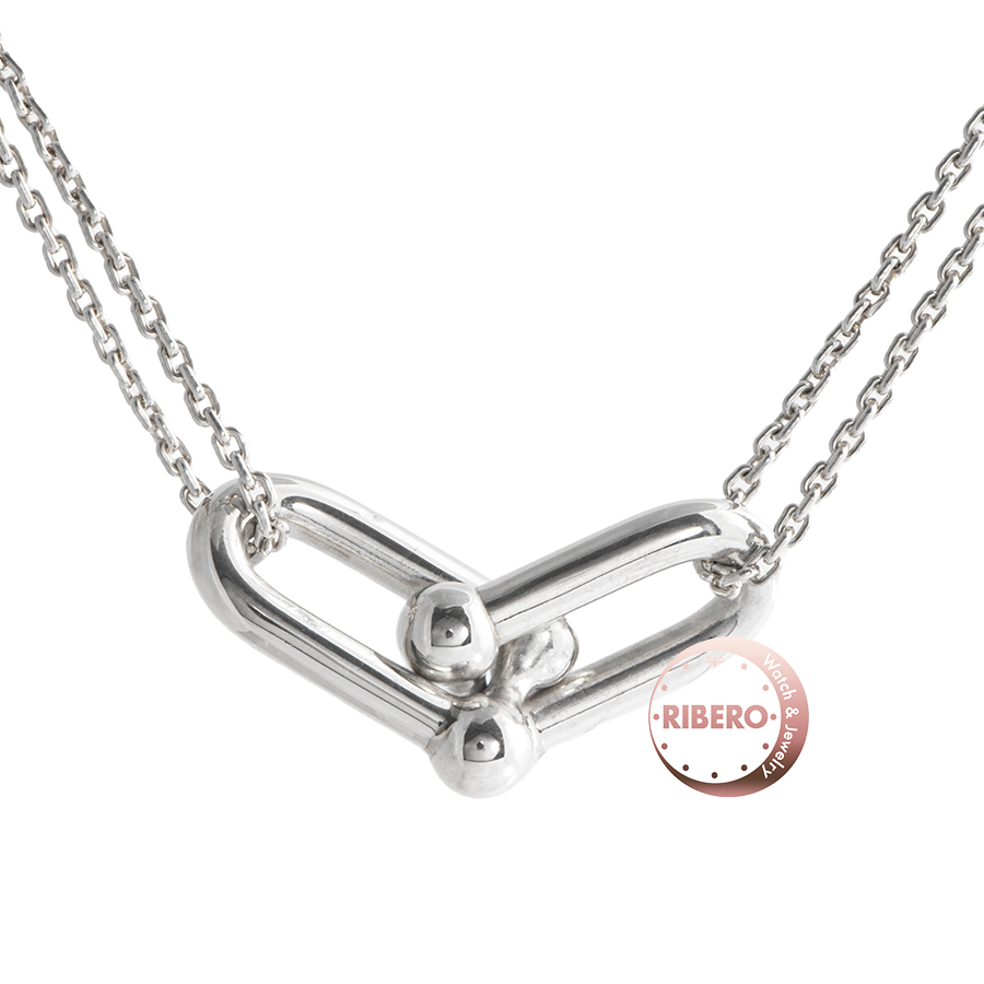 ティファニー ハードウェア ダブル リンク ペンダント ネックレス