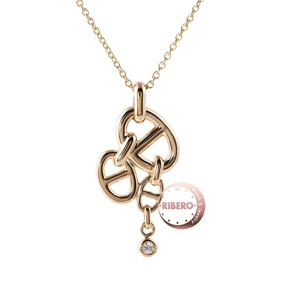 エルメス アンシェネMMダイヤモンド ネックレス ペンダント 