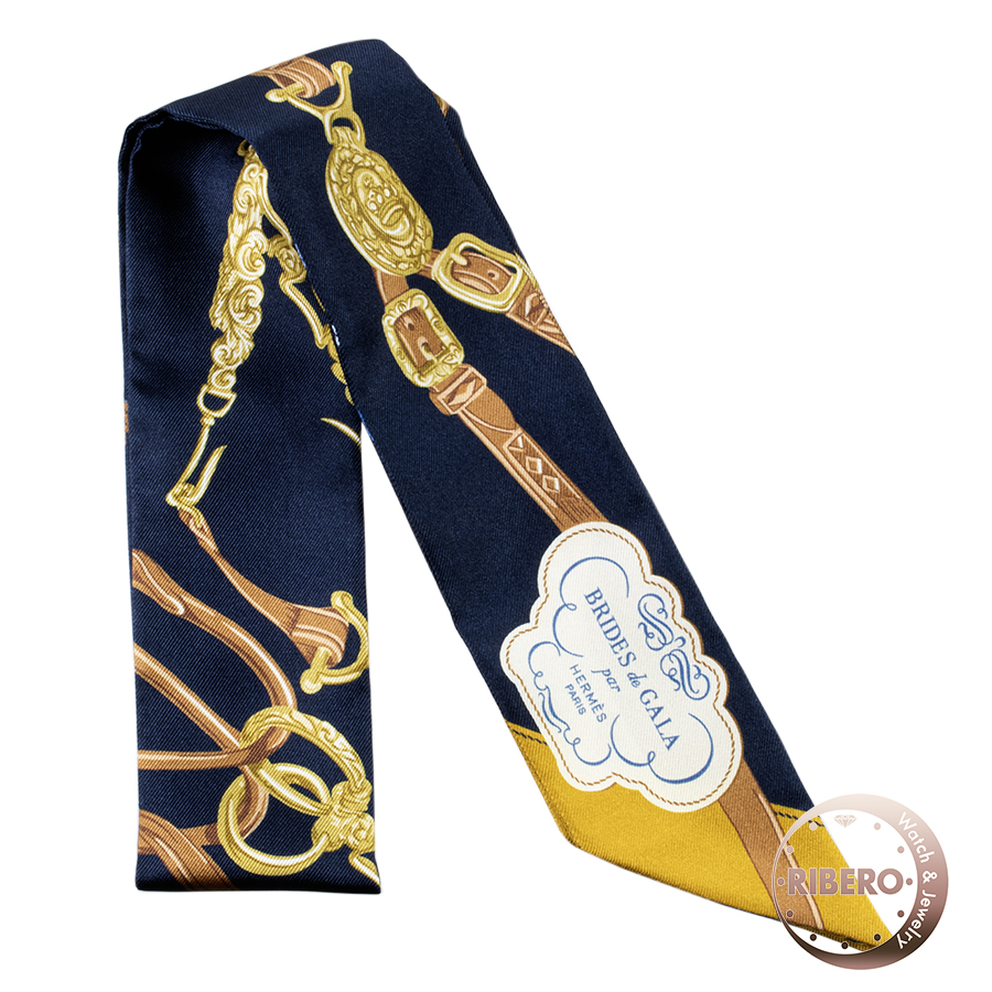 エルメス Brides de Gala Applique Pique ブリッド ドゥ ガラ アップリケ ピケ 063940S 10 ツイリー 2023SS スカーフ