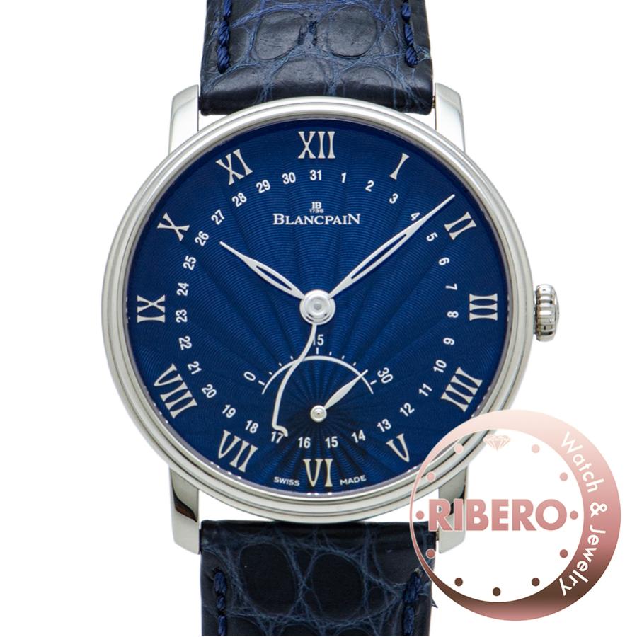 ブランパン ヴィルレ ウルトラスリム レトログラード 6653Q-1529-55B K18WG