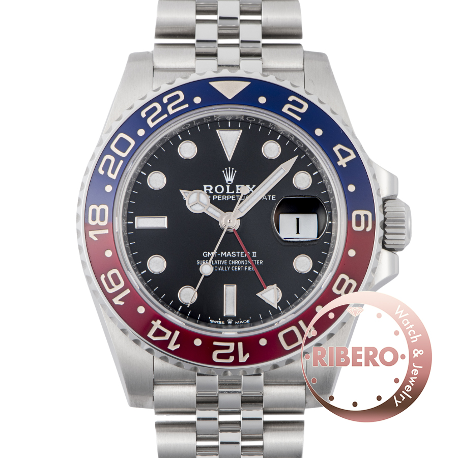 ロレックス GMTマスター2 126710BLRO マーク1ベゼル