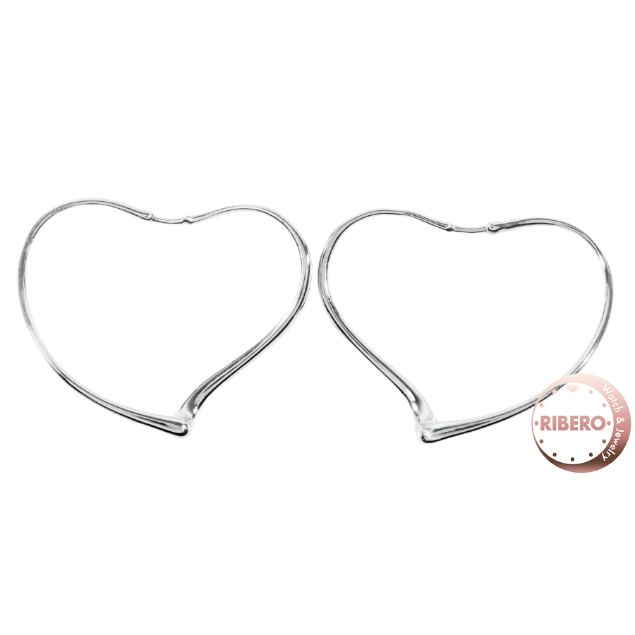 ティファニー エルサペレッティ オープン ハート フープ  ピアス イヤリング ミディアム