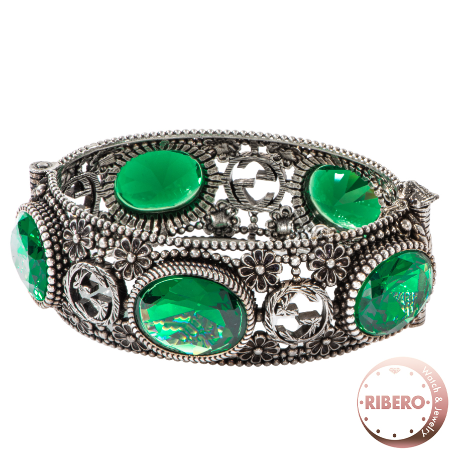 グッチ インターロッキングG フラワー ブレスレット バングル