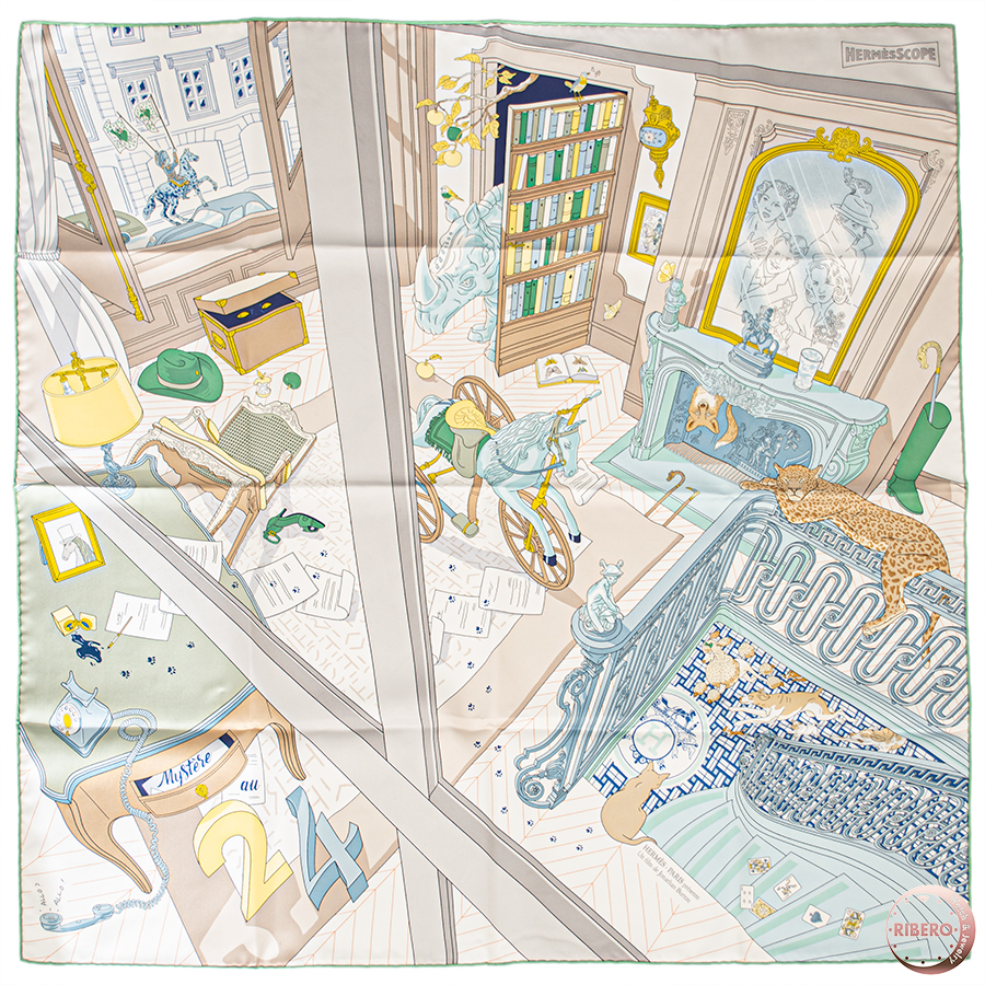 エルメス カレ90 Mystere Au 24 24番地のミステリー 004106S 04 スカーフ