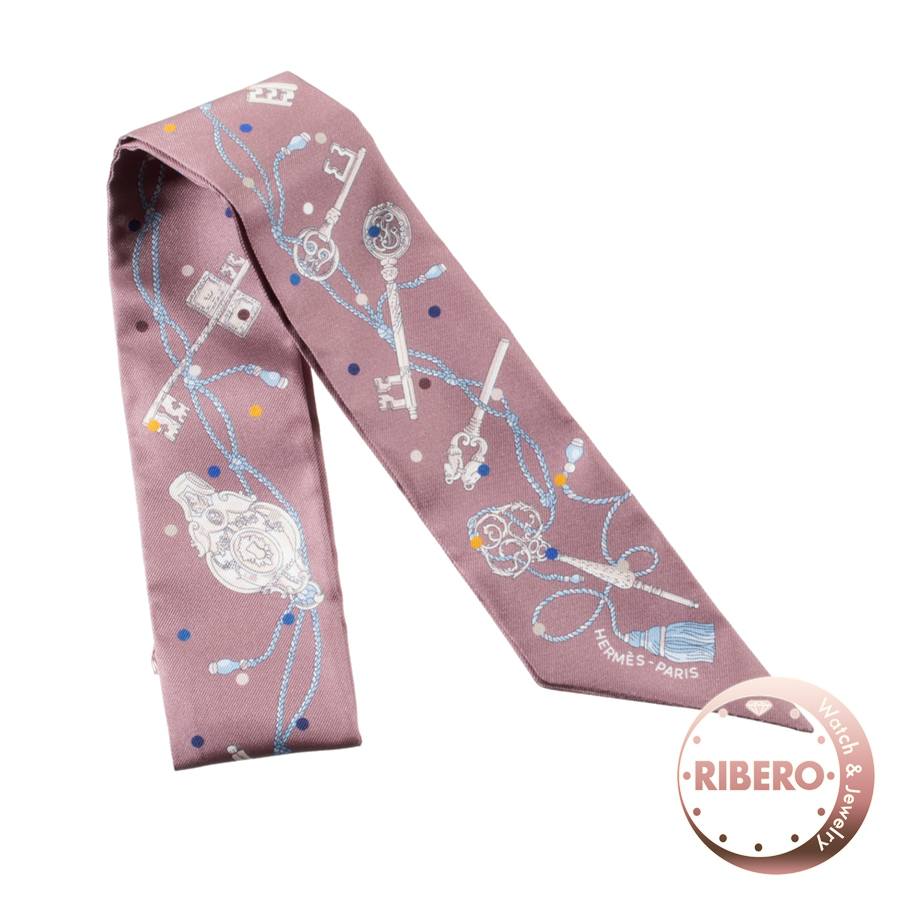 エルメス Les Cles a Pois レ・クレ・ア・ポア 063871S 01 ツイリー 2022SS スカーフ