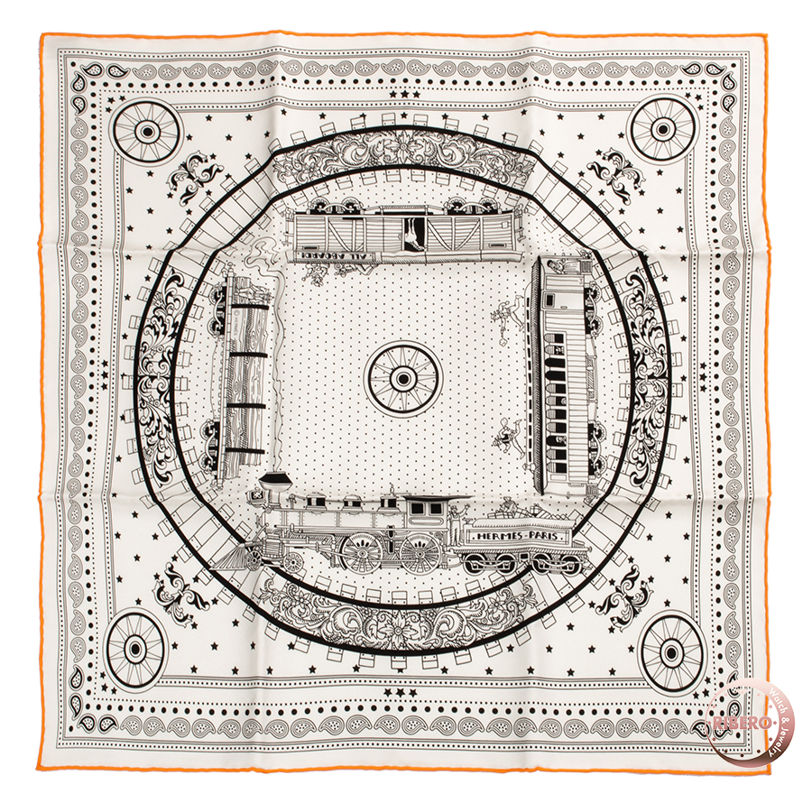 エルメス カレ55 All Aboard! Bandana オール アボード！ バンダナ 044047S 02 スカーフ 2023AW