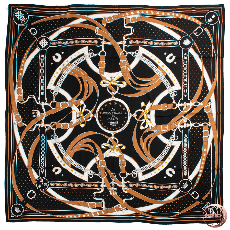 エルメス カレジェアン La Promenade du Matin 朝の散歩 243986S 06 スカーフ カレ140　カシシル　ストール　ショール 2023SS 