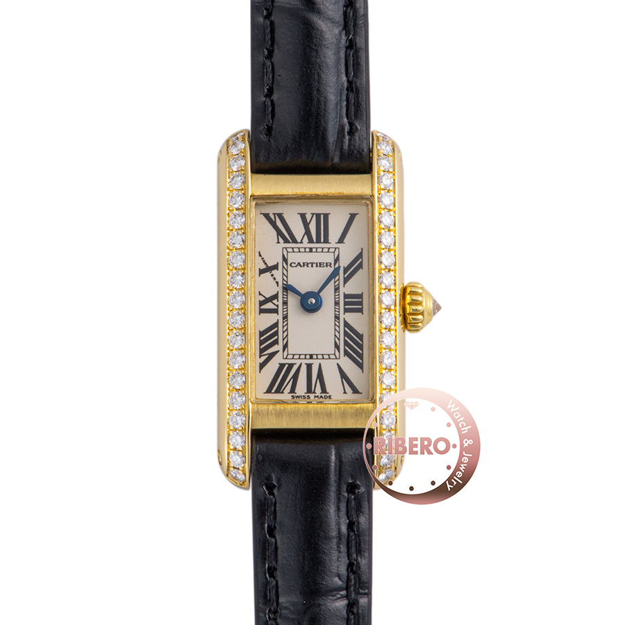 カルティエ タンクアロンジェ K18YG