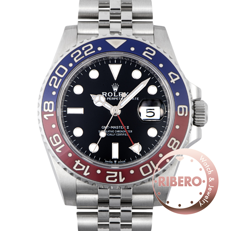 ロレックス GMTマスター2 126710BLRO マーク1ベゼル