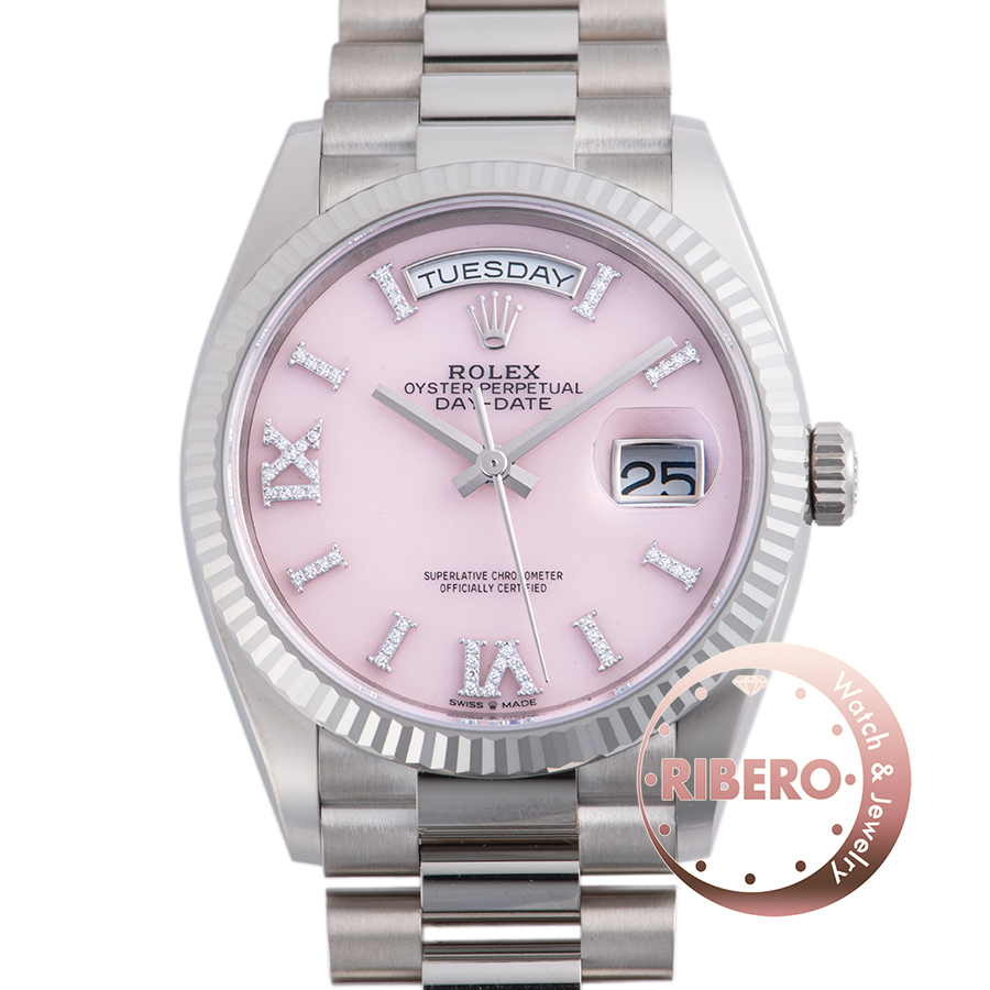ロレックス 128239 ピンクオパール