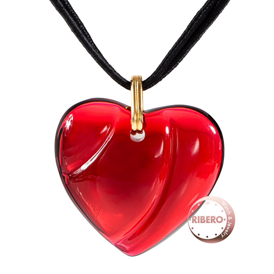 バカラ クリスタル ハート ネックレス