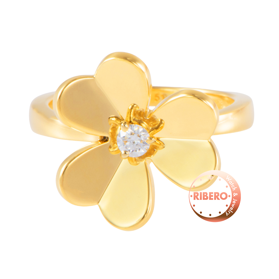 ヴァンクリーフ＆アーペル フリヴォル リング 1フラワー スモールモデル VCARP2DS51 リング・指輪