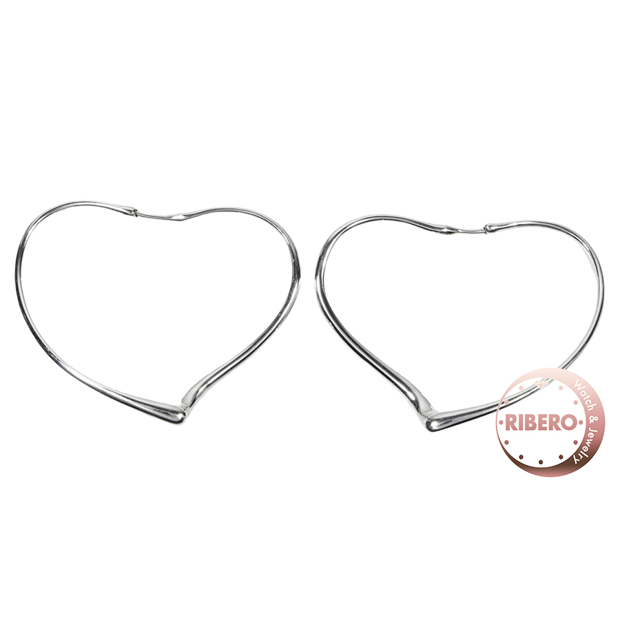 ティファニー エルサペレッティ オープン ハート フープ  ピアス イヤリング ミディアム